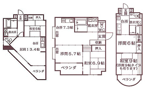 ふれあいの里間取り